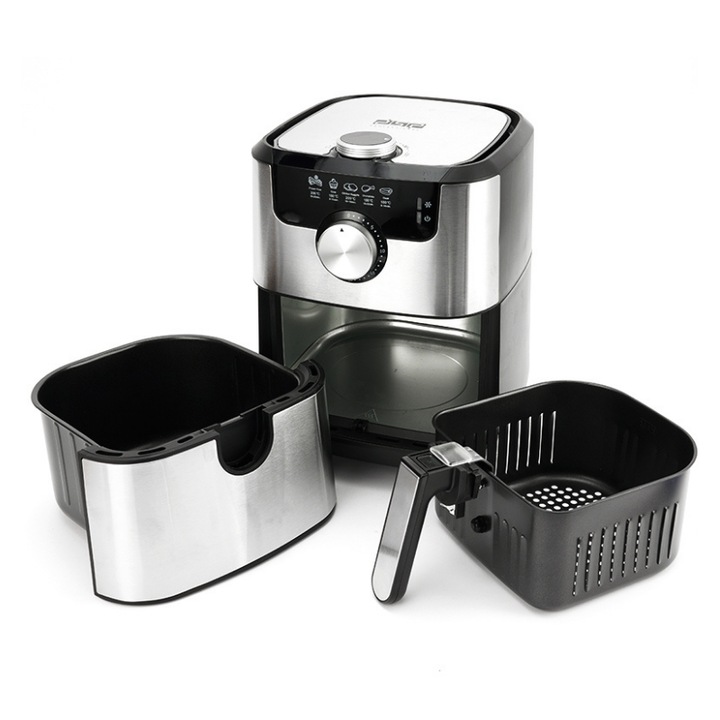 Friteuza aer, DSP, KB2085, 1500W, 4.5L, control temperatura, negru