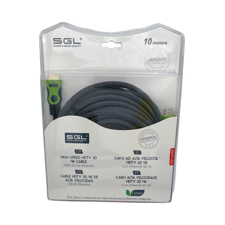 Cablu HDMI, Sgl, 10m, Negru, Tata/Tata, 1.4V