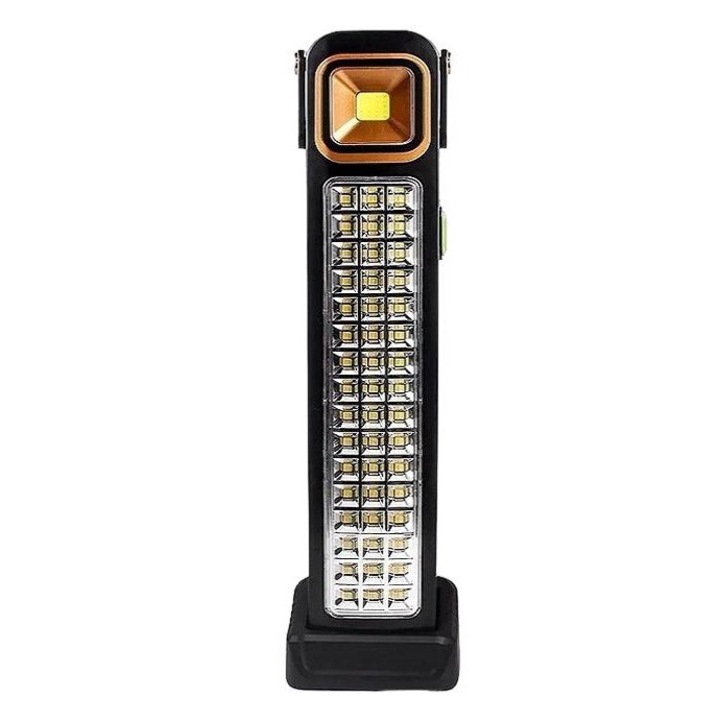 LED фенер, Зарежда се през USB/соларен панел, 41x9.5x7cm, Черен