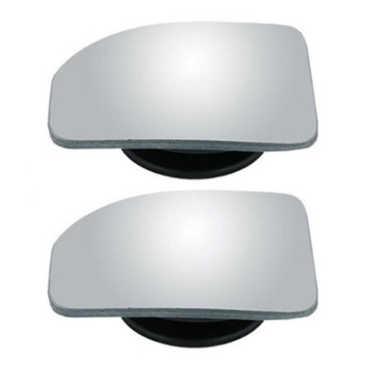 Set 2 oglinzi auxiliare, 6x4.5cm, Argintiu