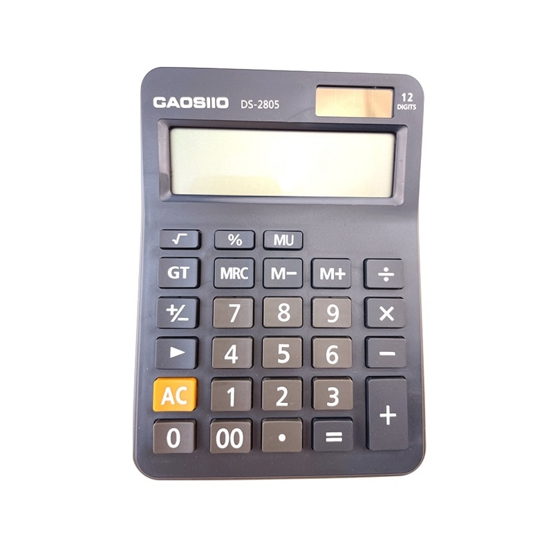 Calculator digital, Gaosiio, DS-2805, Gri, 18 x 14 x 3 cm - eMAG.ro