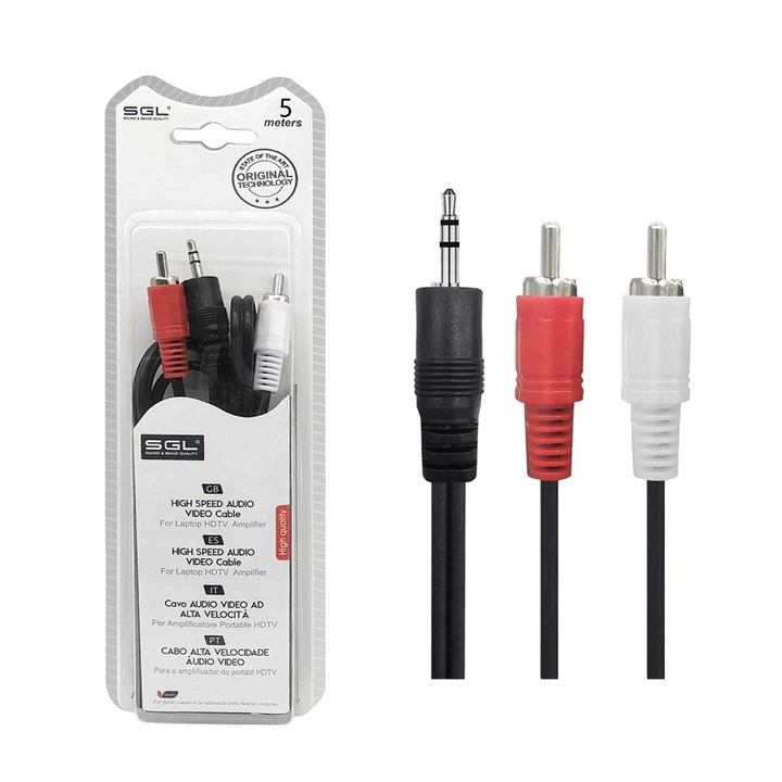 Audiokábel, sgl, Többszínű