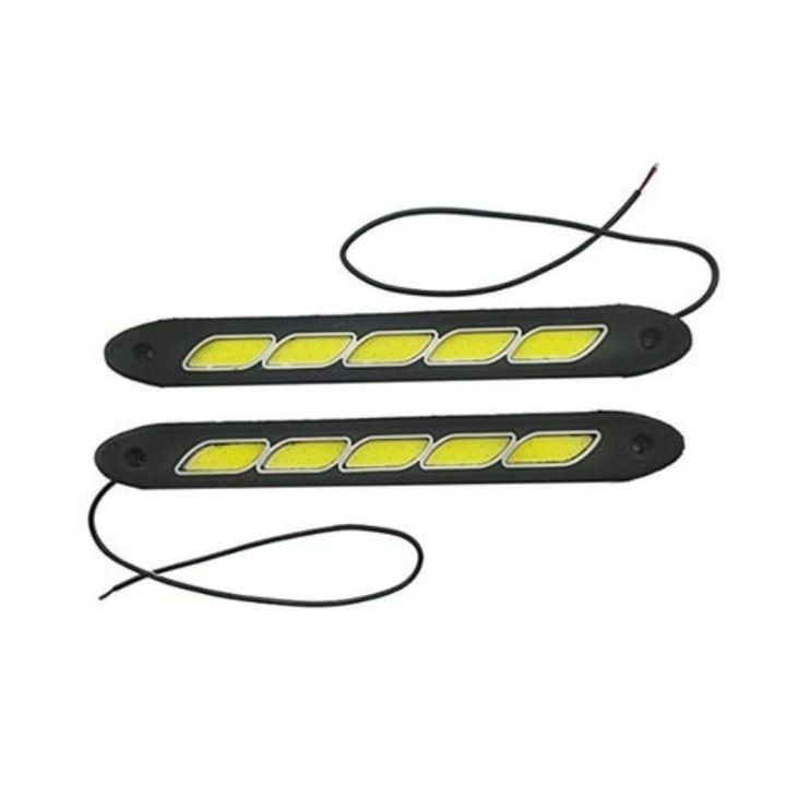 Lumini de zi auto LED, Raistar, 12 V, Negru