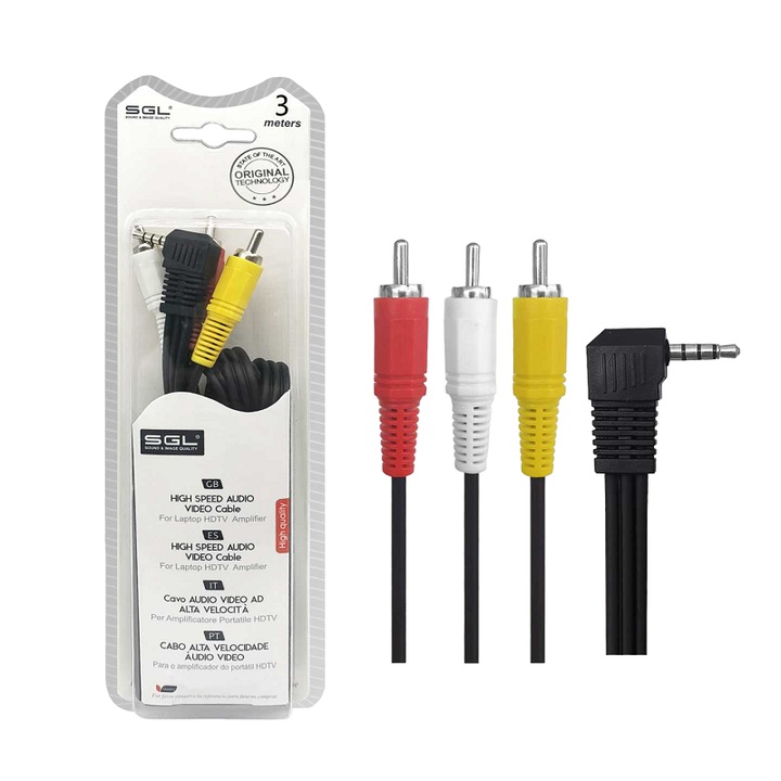 Audiokábel, sgl, Többszínű