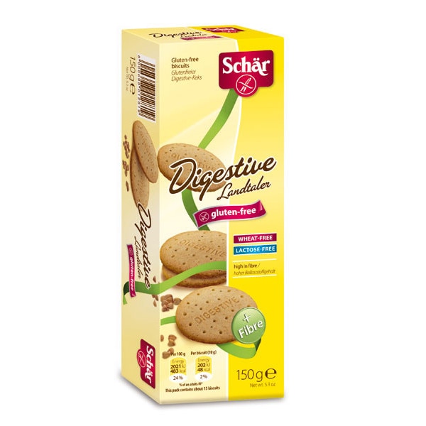 Biscuiti digestivi - fara gluten 3 x 50 g, Dr. Schar