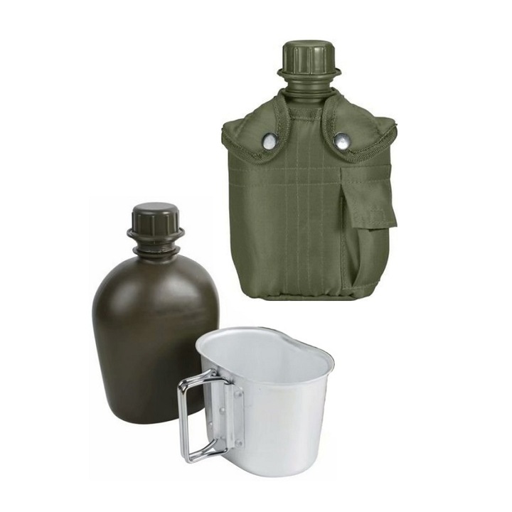 Set plosca/cana/husa, 750 ml, Multicolor