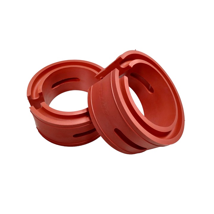 Protectie amorticare auto, Raistar, Cauciuc, 3-5cm, Dimensiune C, Rosu