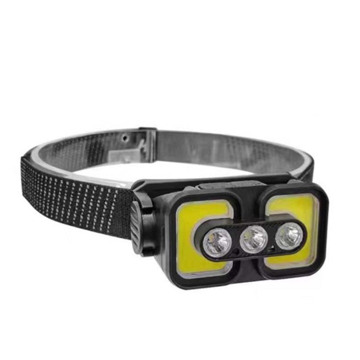LED фенерче за глава, 5,5 x 9 см, черно