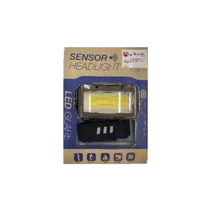 Акумулаторен LED фар, 6000k, ABS
