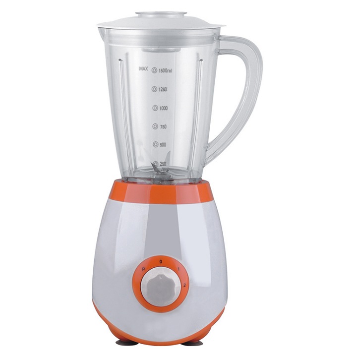 Blender portabil RUIOMII, 400ml, 6 lame din otel inoxidabil, design compact, negru