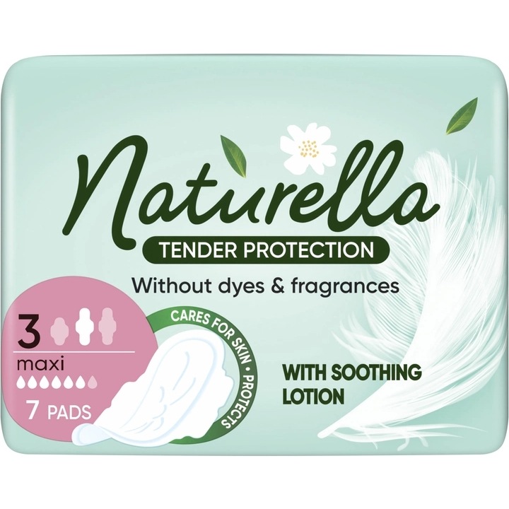 Дамски превръзки Naturella Ultra Tender Protection Maxi, 7 броя