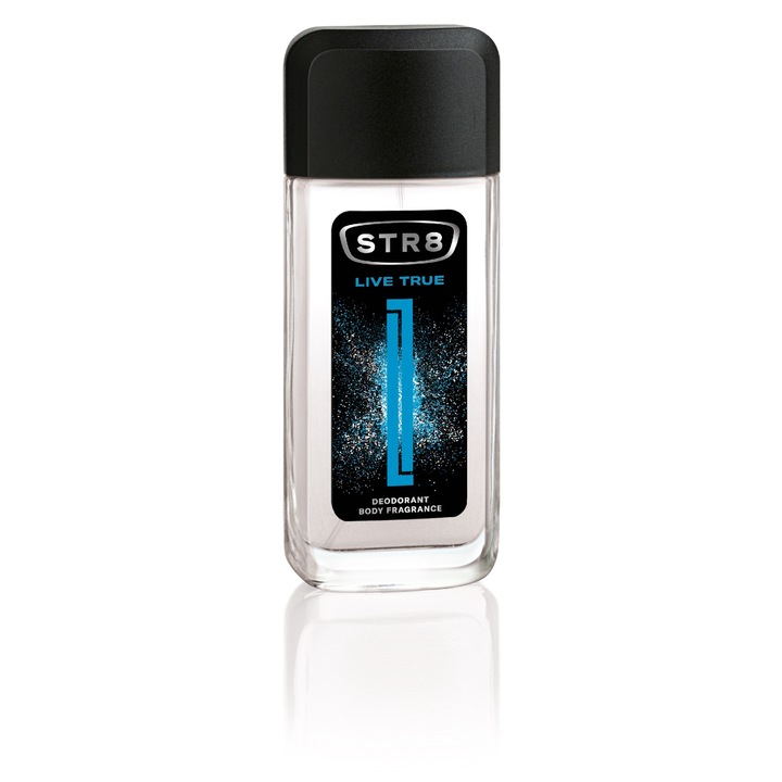 Deodorant pentru barbati, Sarantis, Negru/Transparent, 85ml