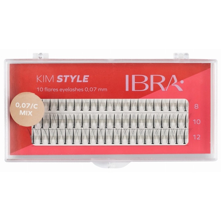 Комплект изкуствени мигли Ibra, Черни