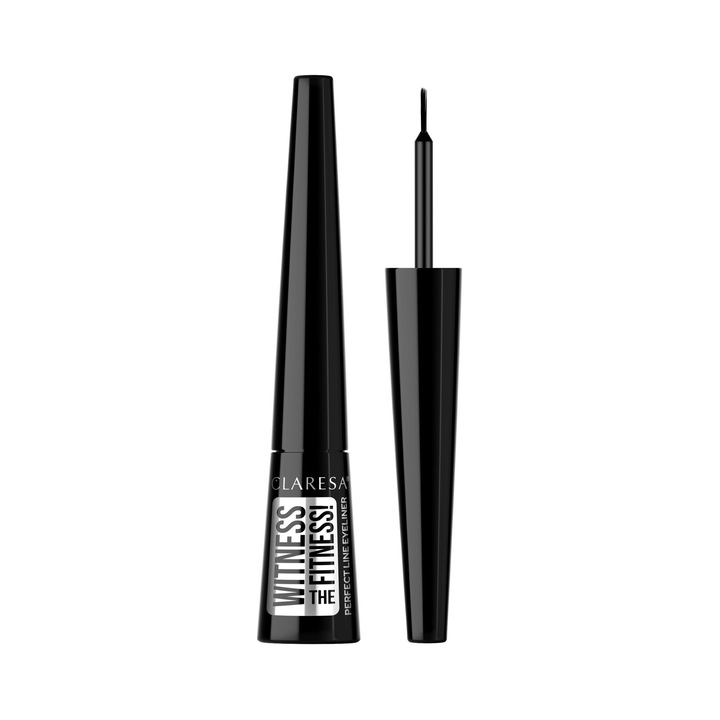 Creion ochi Claresa Eyeliner lichid Witness the Fitness!, negru, 4g