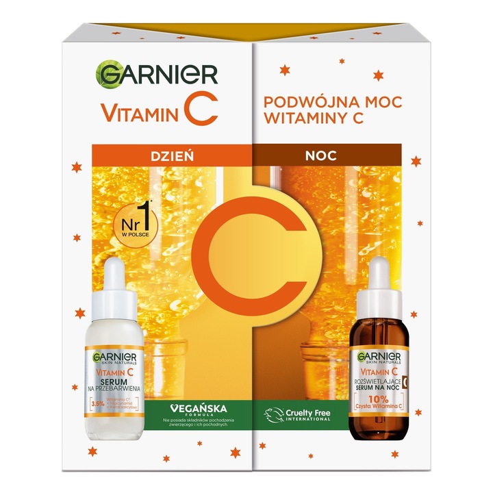 2 db C-vitaminos bőrszérum készlet, Garnier, 30/30 ml