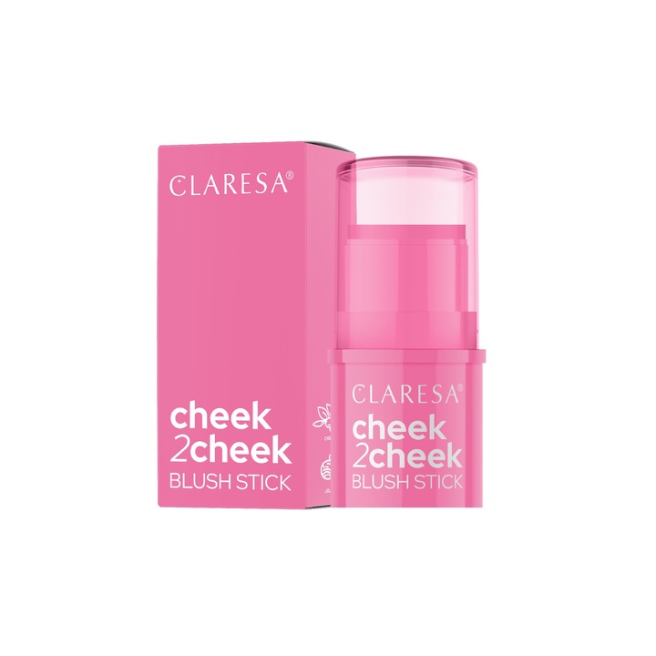 Pirosító stick Cheek 2 Cheek, Claresa, Candy Pink No. 01, 6g, Pink