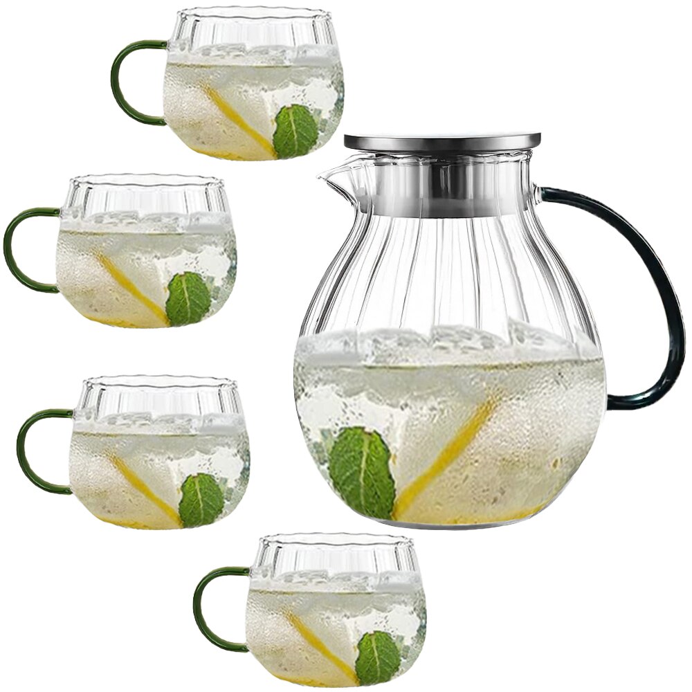 4 csésze teáskanna készlet, Quasar & Co., szűrővel, fedővel, 1600 ml ...