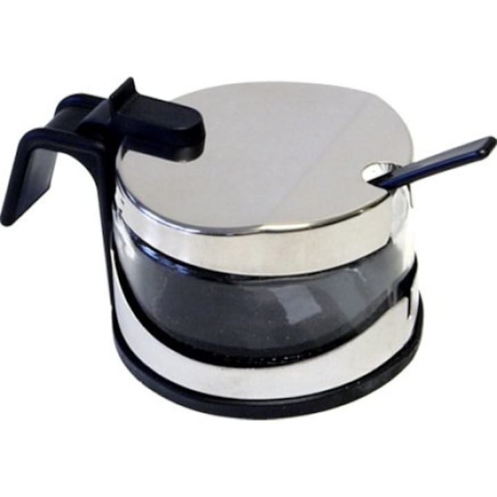 Кутия за сирене, Viosarp, 10 см, сребристо/черно