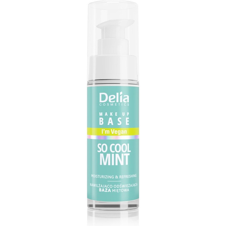Baza de machiaj hidratanta, Delia, So Cool Mint, 30ml
