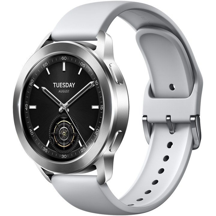 Xiaomi Watch S3 okosóra, BHR7873GL, ezüst