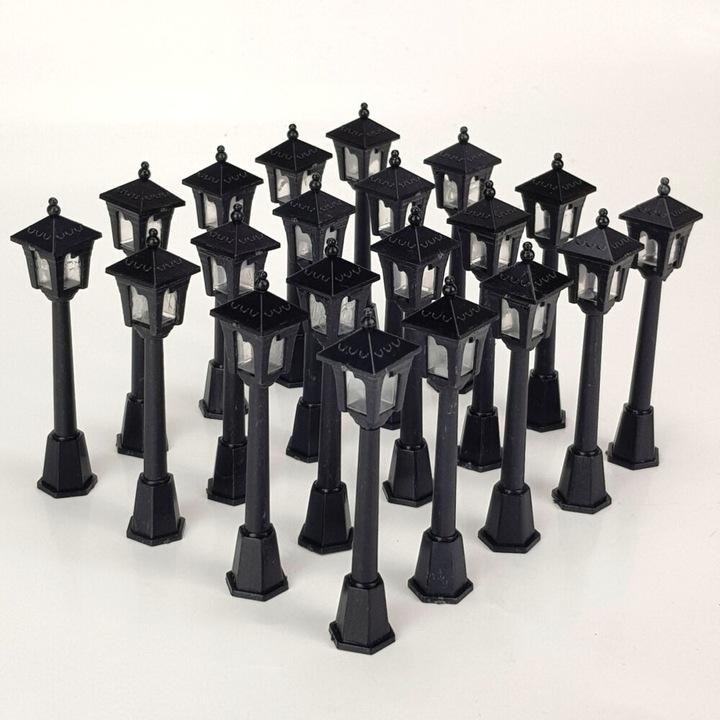 Candelabru plastic negru 20buc/cutie