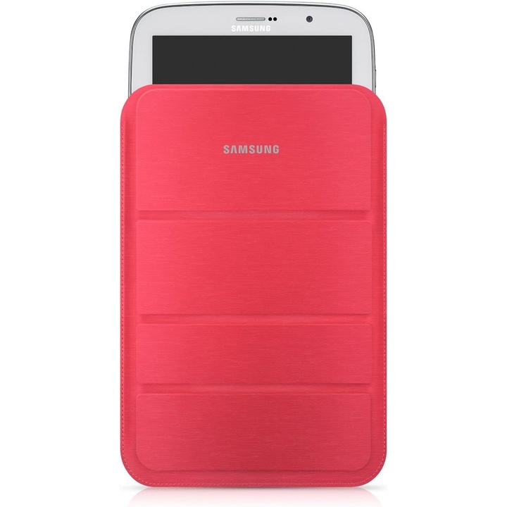 Univerzális védőburkolat a tablethez, zseb típusú, maximum 8" átlós állvánnyal, bőr, Pink