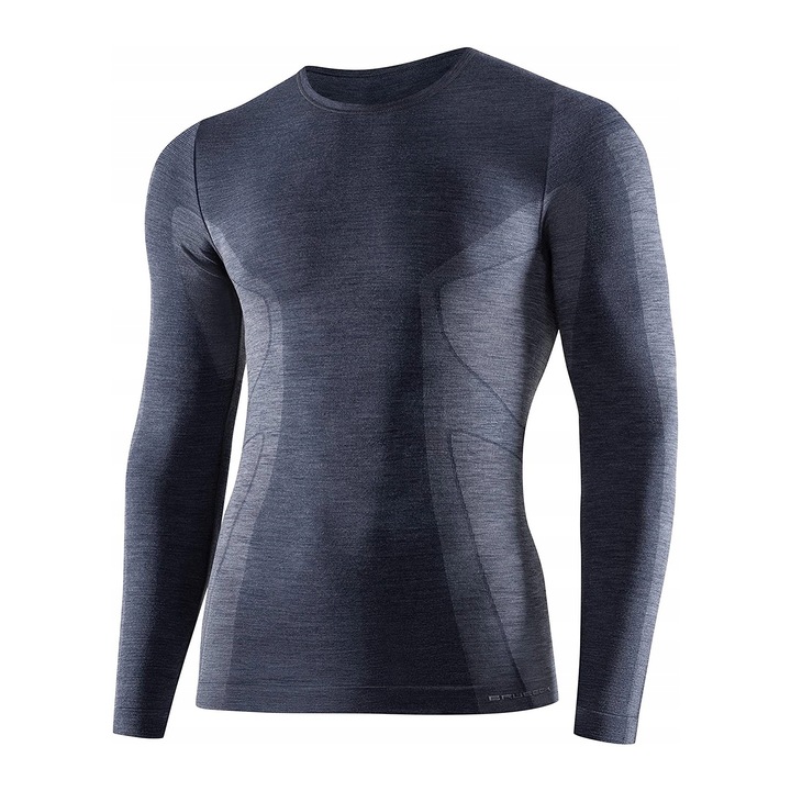 Férfi sportblúz, Brubeck, Gyapjú, Szürke, Szürke