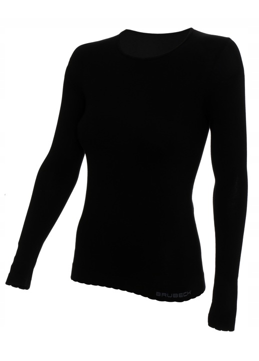 Női blúz, Brubeck, Pamut, Fekete - 687498, Fekete, XL