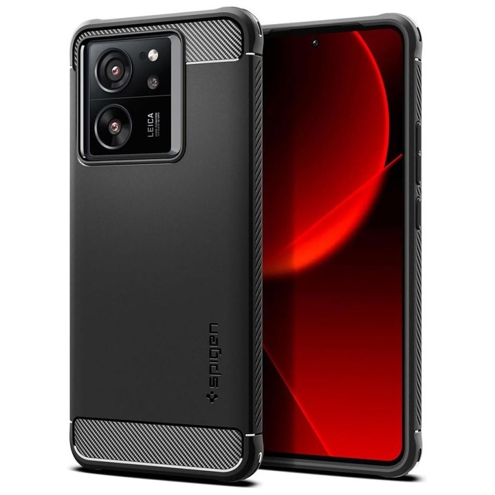 Spigen Rugged Armor tok kompatibilis Xiaomi 13T / 13T Pro Matte Black