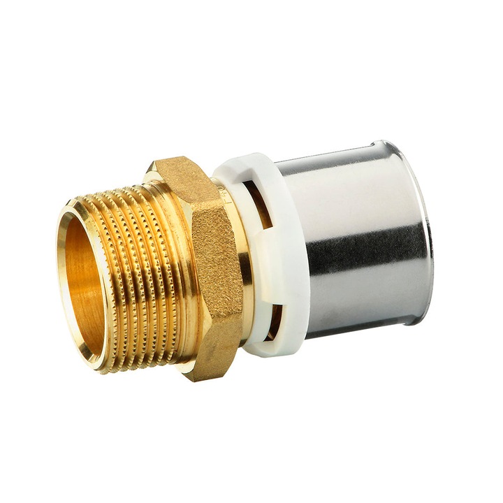 Racord sertizare cu filet exterior din alama, 40 mm - 1 1/4", FRANKISCHE - ALPEX-L