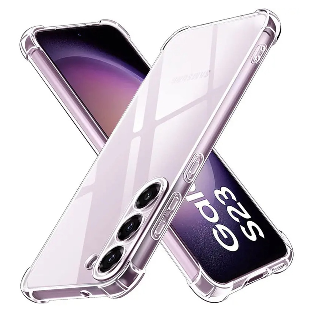 Husa protectie Mat-Tech compatibila cu Samsung Galaxy S23 Plus, Protectie Camera, Colturi anti-soc, Decupaje Precise, Rezistenta la impact, Margini ridicate pentru protectia ecranului, Transparenta