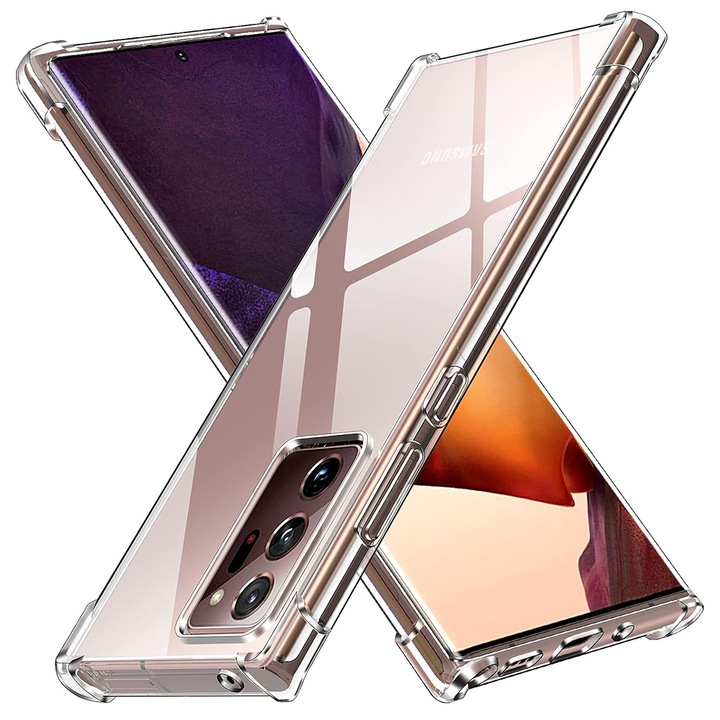 Противоударно покритие, съвместимо с Samsung Galaxy Note 20 Ultra 4G / Note 20 Ultra 5G, професионална въздушна възглавница, прозрачен