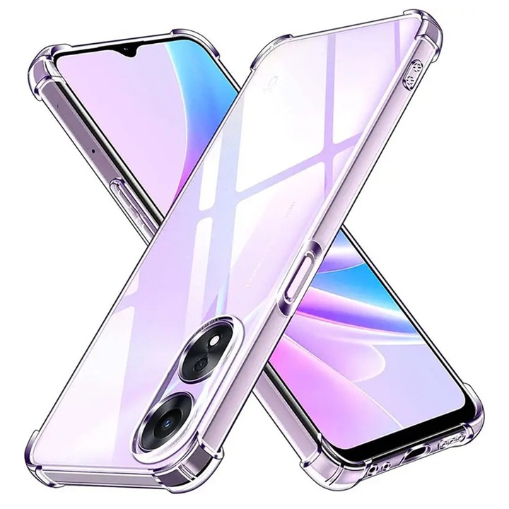 Противоударно покритие, съвместимо с oppo a58 5g / a78 5g, pro airbag, прозрачно