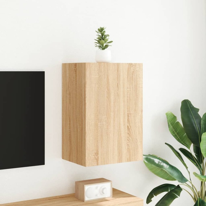 VidaXL sonoma tölgy színű szerelt fa fali TV-szekrény 40, 5x30x60 cm (836914)