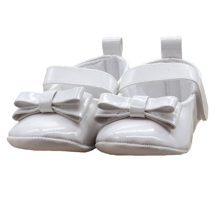 Botosei, Funny Baby, fete, piele ecologica, cu scai, 1602, Alb