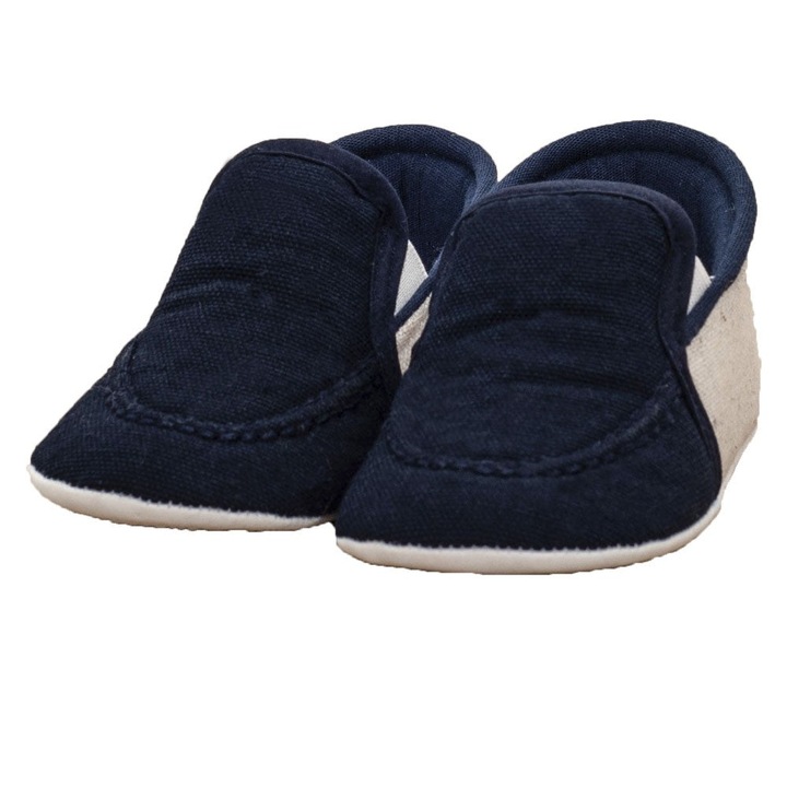 Botosei, Funny Baby, baieti, material textil, usori, 1718, Bleumarin