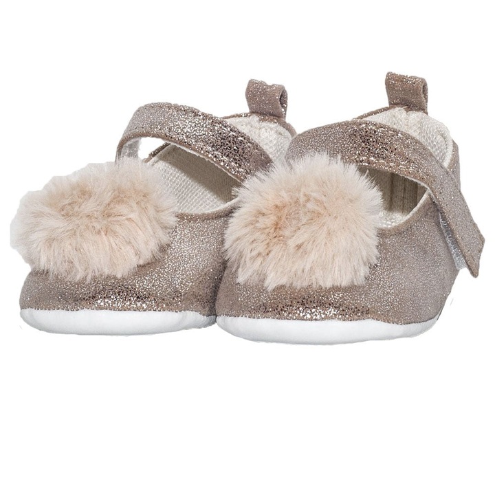 Botosei, Funny Baby, fete, piele ecologica, cu catarama, 1801, Auriu