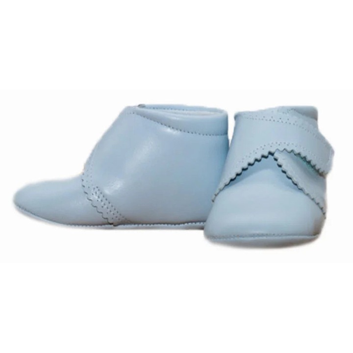 Ghetute Cuquito, nou nascuti, piele naturala, 55911, Albastru deschis