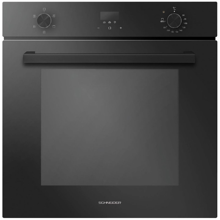 Фурна за вграждане Schneider SCOE7053BL, 68 л, 5 функции, Енергиен клас А, Черна