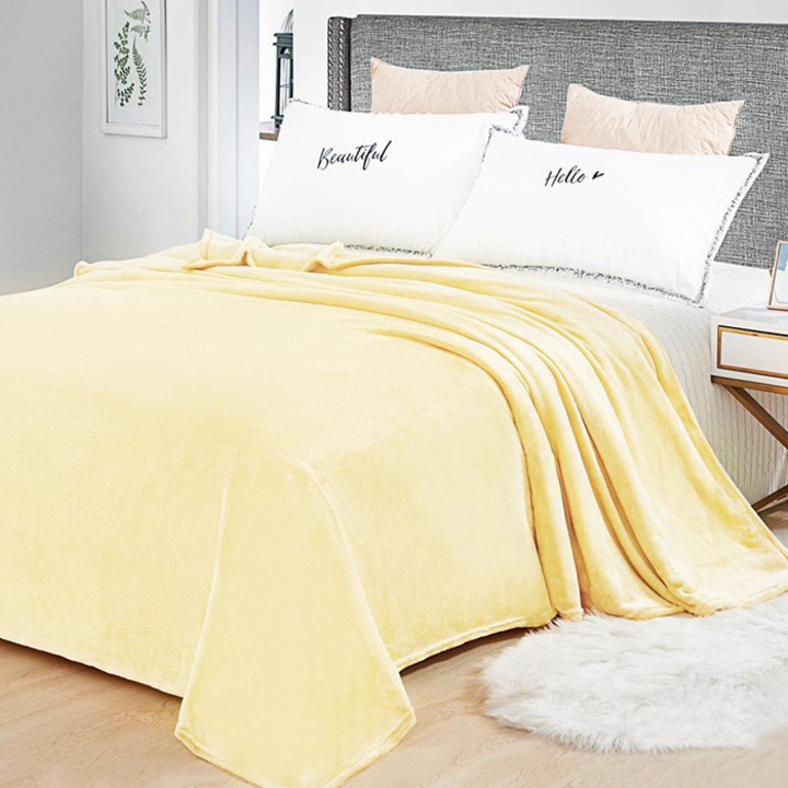 Одеяло Cocolino, Dormy, Plain V9 Yellow 200x230 см
