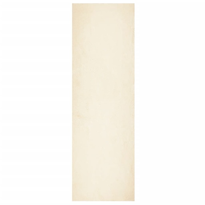 VidaXL HUARTE krémszínű rövid szálú puha és mosható szőnyeg 80x250 cm