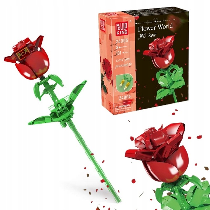 Конструктор Mold King 24005, Eternal Pink, 131 части, за възрастни и деца над 8 години