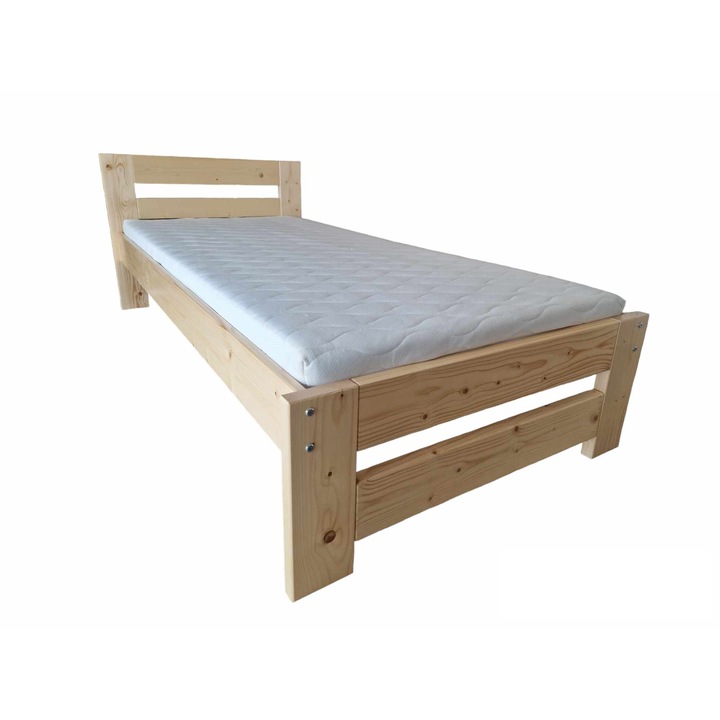 Modern fa ágy 1 személyes fenyő, 90x200 cm