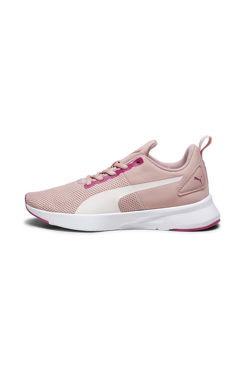 Puma, Омекотени обувки Flyer Runner за бягане, Бял/Прашно розово