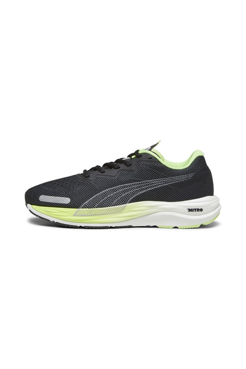 Puma, Pantofi pentru alergare Velocity Nitro 2, Verde lime/Negru