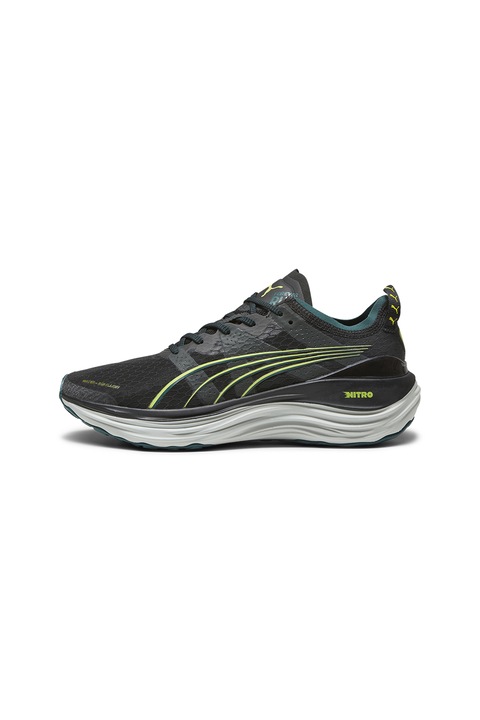 Puma, Обувки за бягане ForeverRun NITRO™ WTR, Черен/Лайм зелено