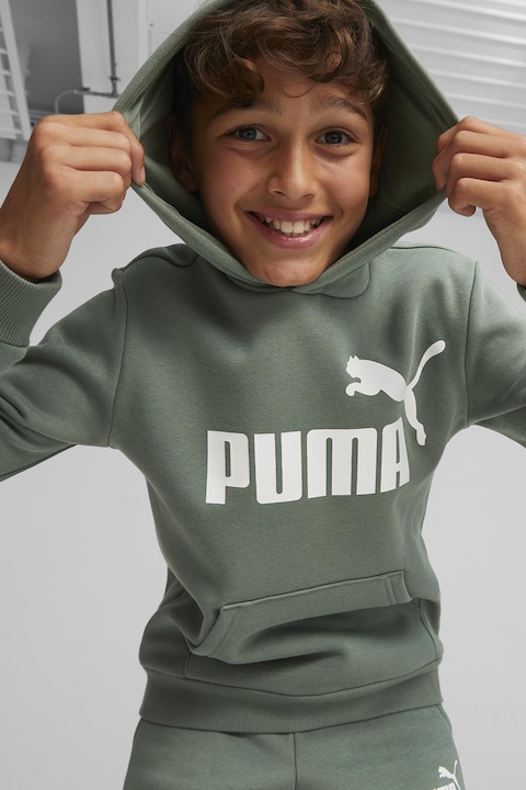Puma, Худи Essentials с лого, Бледозелен