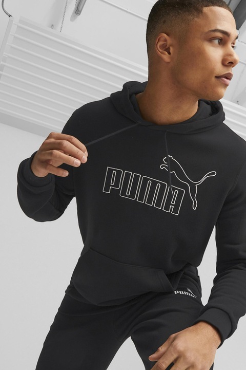 Puma, Hanorac cu imprimeu logo ESS Elevated, Negru