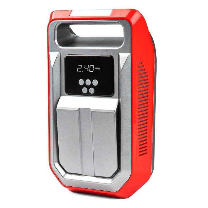 Compresor auto 120W, 25l/min, alimentare 12V, afisaj digital, lampa LED, cablu 3 metri