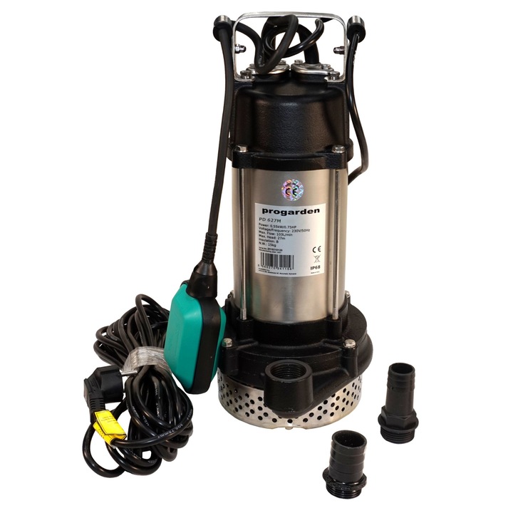 Pompa submersibila apa murdara Progarden PD 627M, racord 1 inch, 550 W, debit 103 L/min, inaltime 27 m